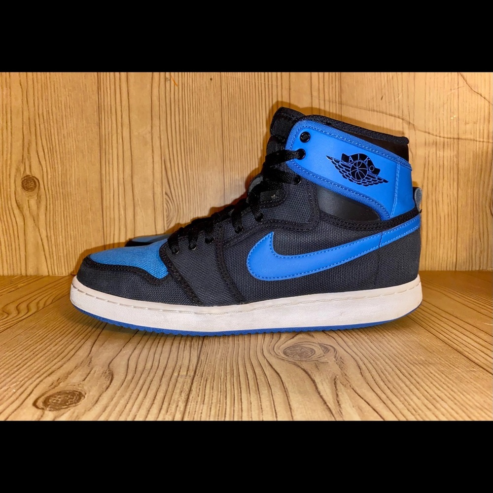 NIKE AIR JORDAN 1 RETRO I KO HIGH OG AJKO BLACK SPORT BLUE ROYAL 638471-007 8.5